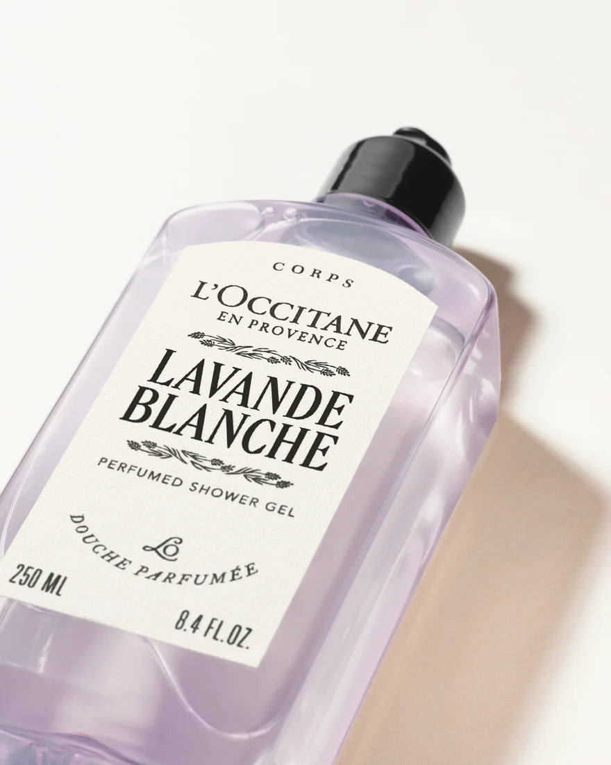 L'Occitane Gel Douche Lavande Blanche 250 ml (Nouveau packaging)