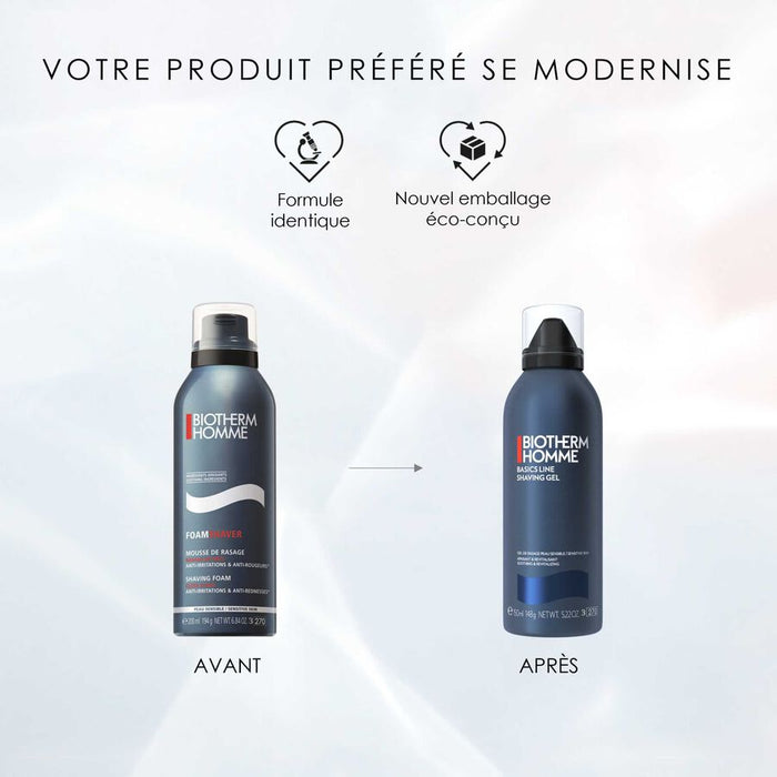 Biotherm - BIOTHERM HOMME Mousse de rasage pour homme - Peaux sensibles 200 ml