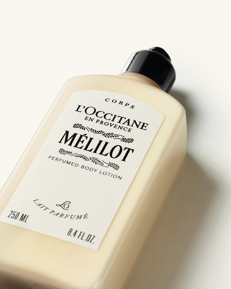 L'Occitane Lait Corps parfumé Mélilot 250ml-Parfumerie Olara-1