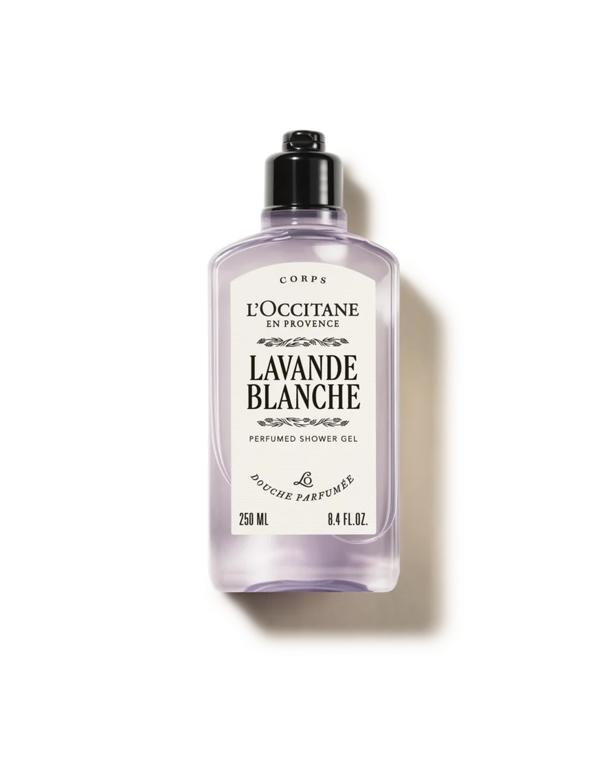 L'Occitane Gel Douche Lavande Blanche 250 ml (Nouveau packaging)