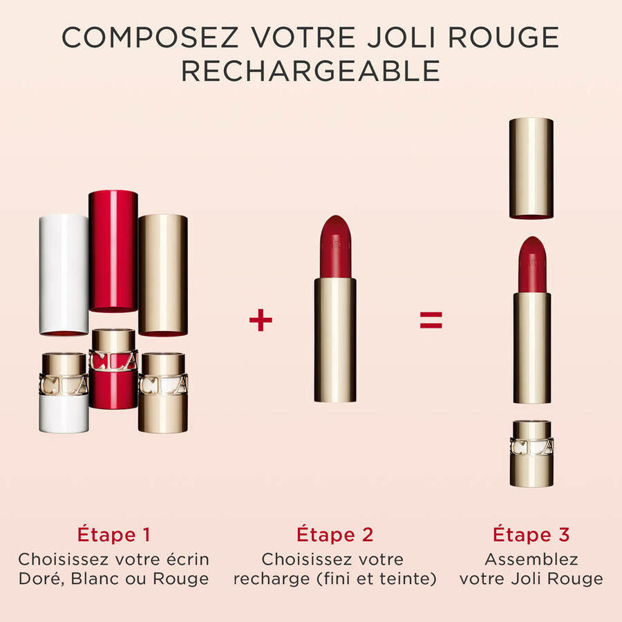 Clarins - Joli Rouge Velvet La Recharge Rouge à lèvres fini mat