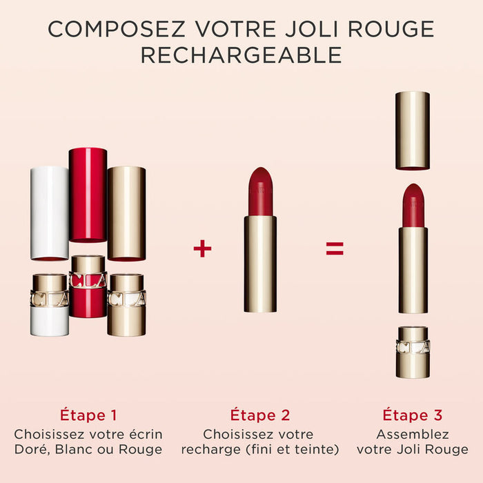 Clarins - Joli Rouge Velvet La Recharge Rouge à lèvres fini mat