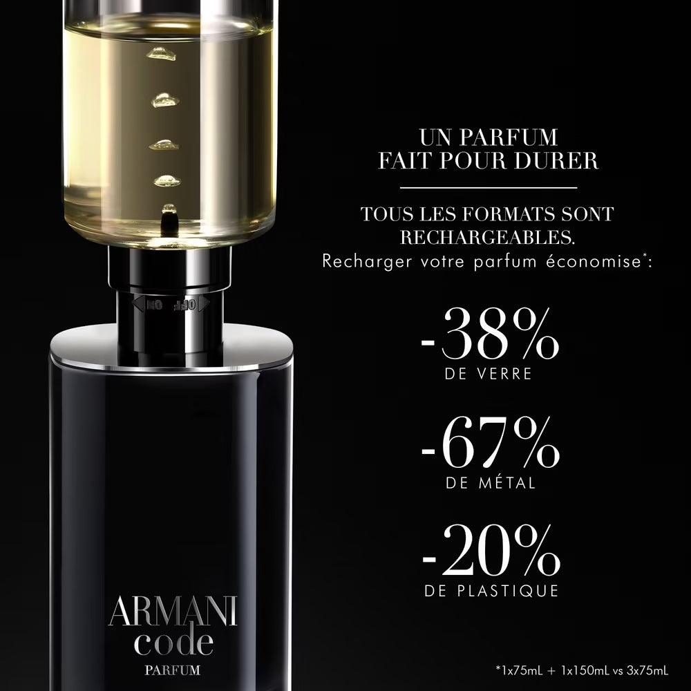 código perfume recargable armani
