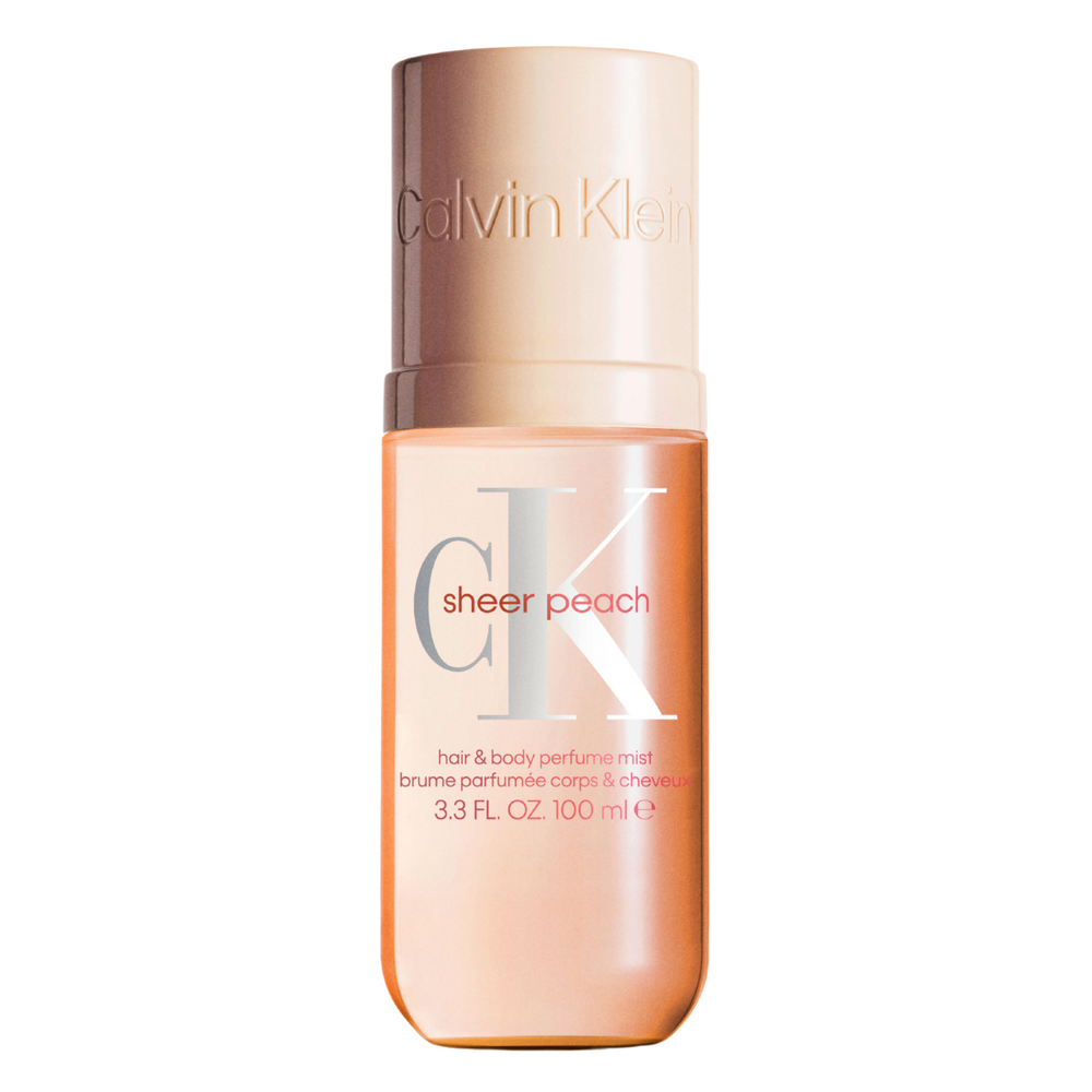 Calvin Klein Sheer Peach - Bruma perfumada para cuerpo y cabello