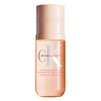 Calvin Klein Sheer Peach - Bruma perfumada para cuerpo y cabello