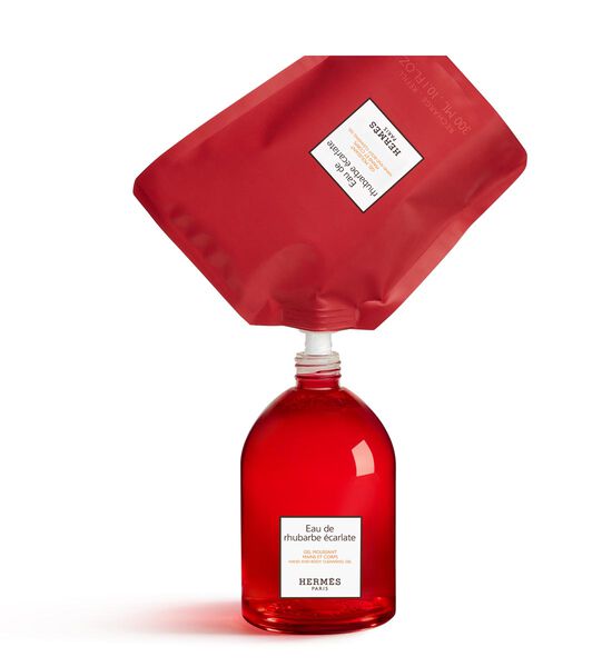 Hermès Eau de Rhubarbe Écarlate - Gel Moussant Mains et Corps 300 ml