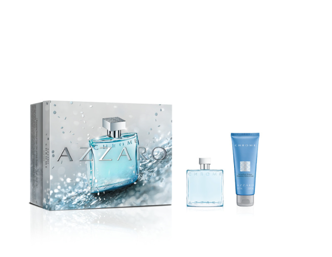 Azzaro CHROME Coffret Eau de Toilette 50ml + Gel douche 75ml