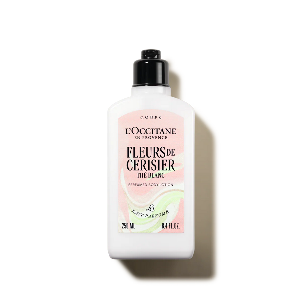 L'Occitane Fleurs de Cerisier Thé Blanc Lait Parfumé Corps 250 ml