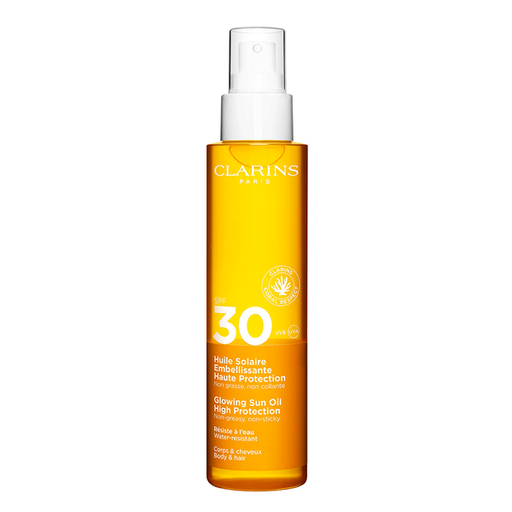 Clarins Huile Solaire Embellissante Haute Protection Corps SPF30-Parfumerie Olara-1 