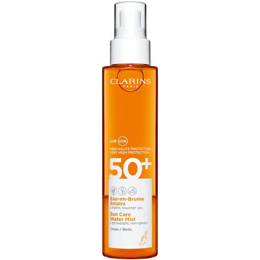 Clarins Suncare Brume Solaire Embellissante Très Haute Protection Corps SPF50+-Parfumerie Olara-1 