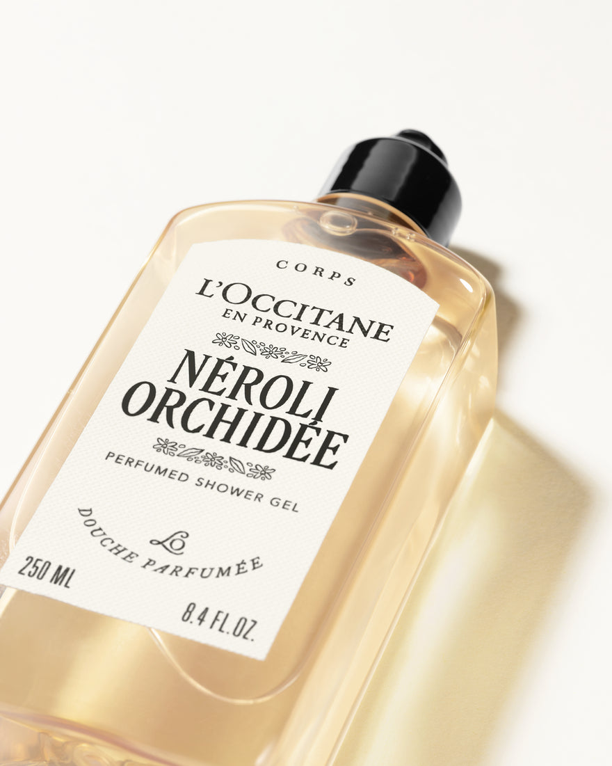 L'Occitane Gel Douche Parfumée Néroli & Orchidée-Parfumerie Olara-1 