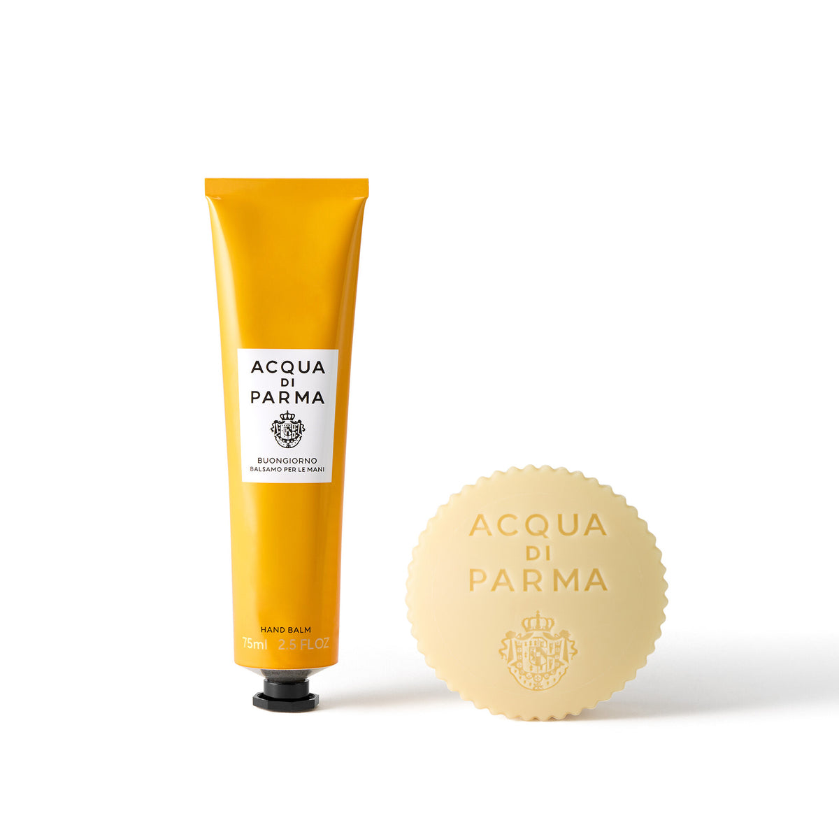 Coffret Acqua di Parma Buongiorno : baume pour les mains 75 ml, savon et étui des fêtes