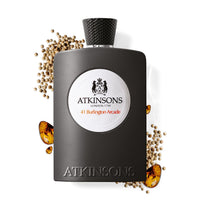 Atkinsons 41 Burlington Arcade et ses notes : poivre blanc, citron, pamplemousse, réglisse, cardamome, muscade, piment, vétiver, patchouli, ambre, musc