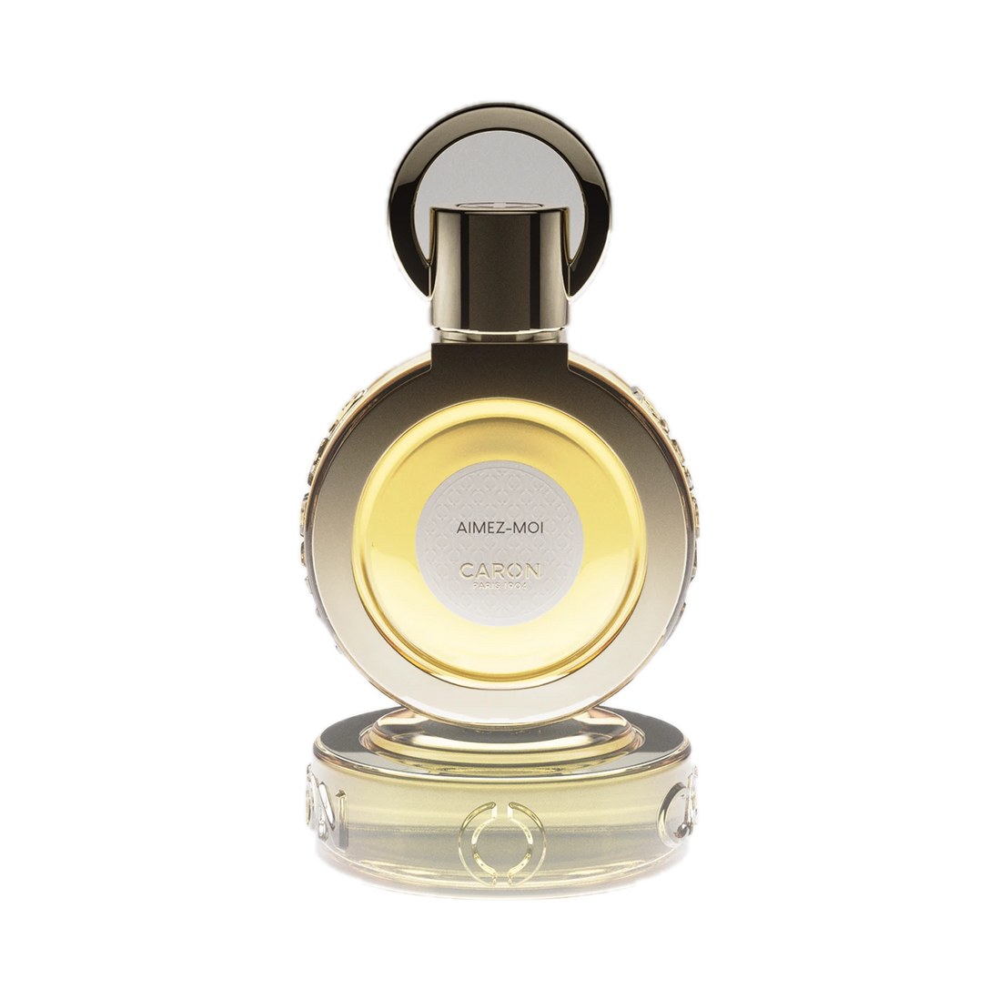 Aimez-Moi - Eau de parfum de Caron, flacon sur fond blanc