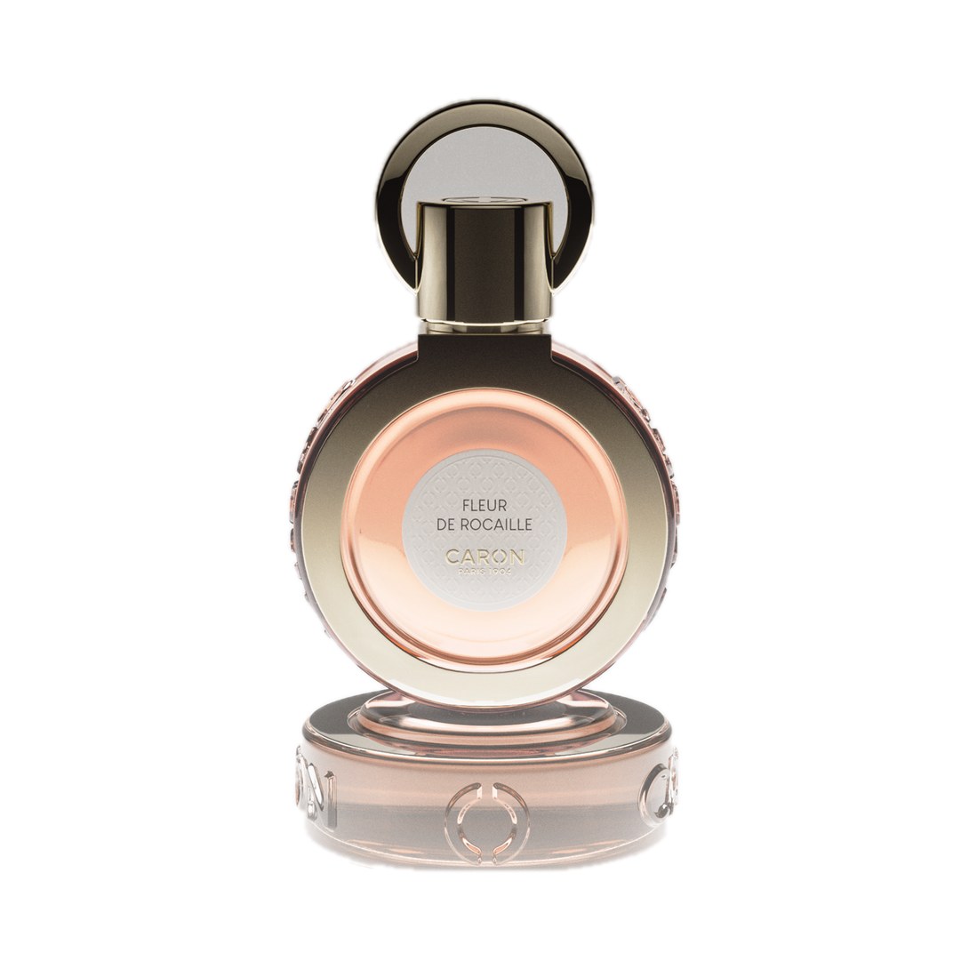Fleur de Rocaille - Eau de parfum de Caron, flacon sur fond blanc