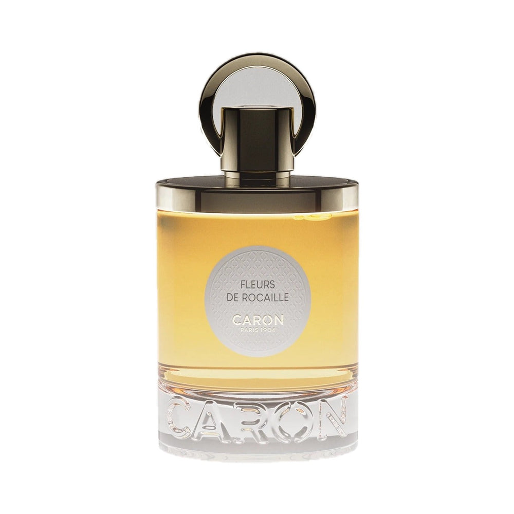 Fleurs de Rocaille - Parfum de Caron, flacon sur fond blanc