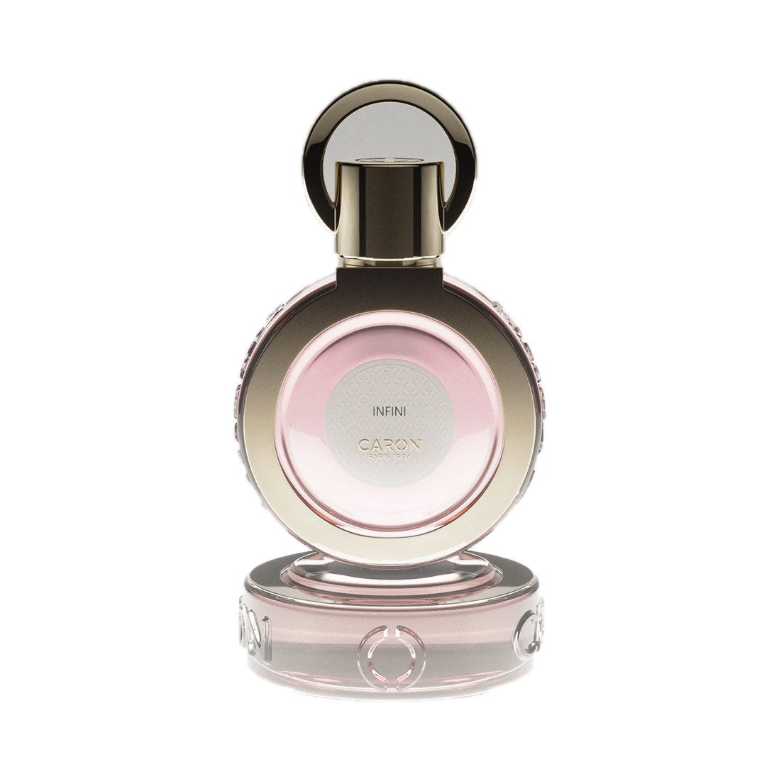 Infini - Eau de parfum de Caron, flacon sur fond blanc