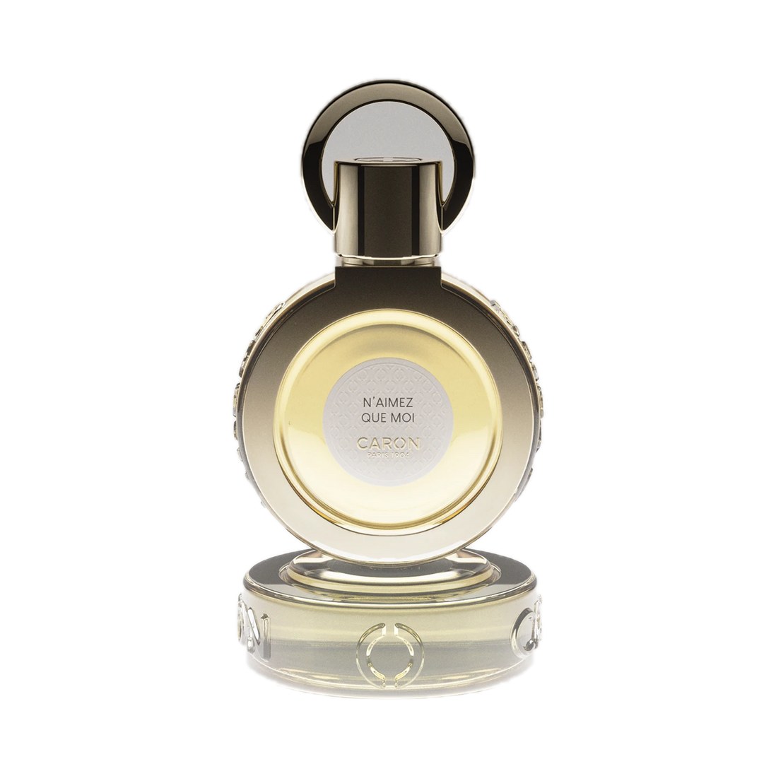 N'Aimez que Moi - Parfum de Caron, flacon sur fond blanc