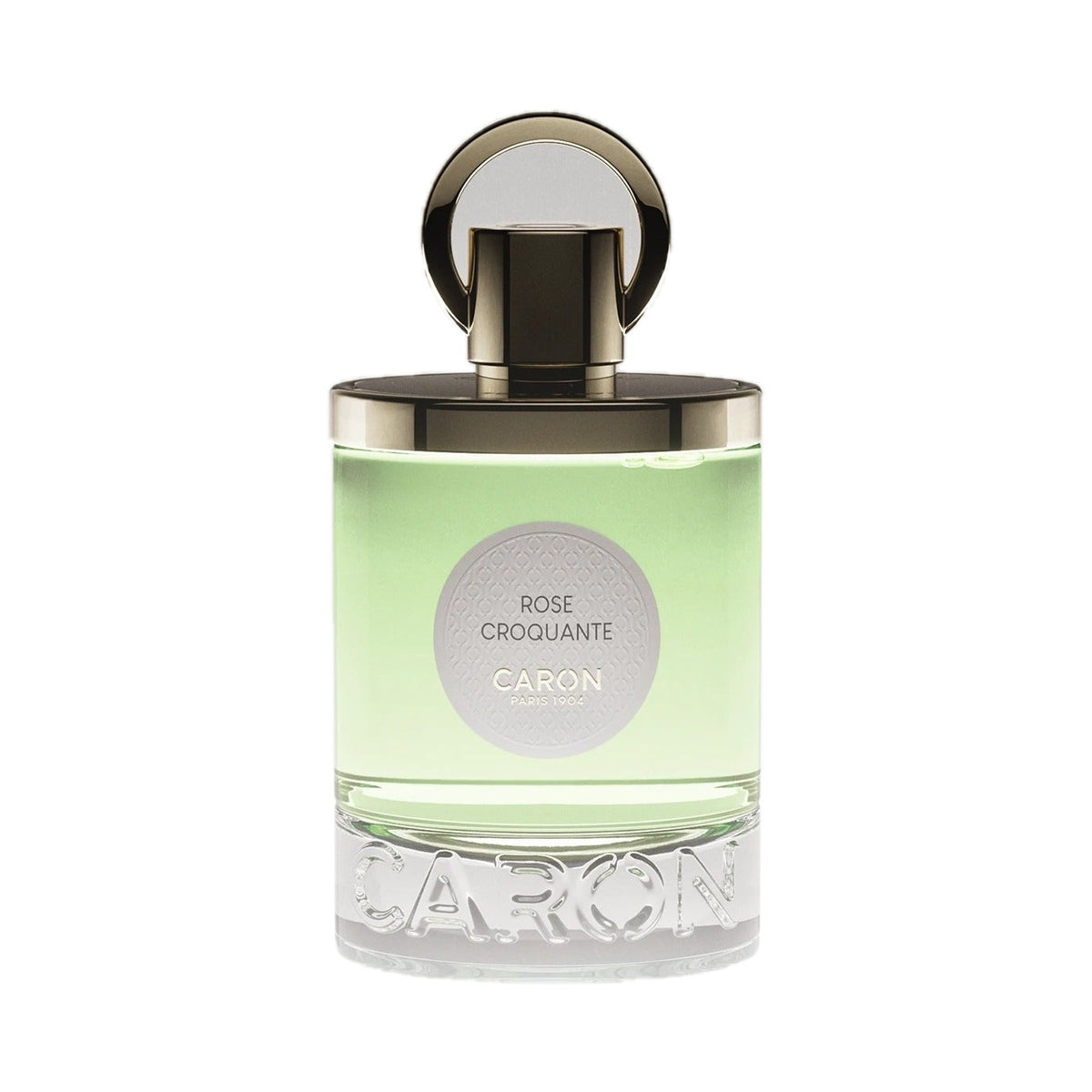 Rose Croquante - Eau de toilette de Caron, flacon sur fond blanc