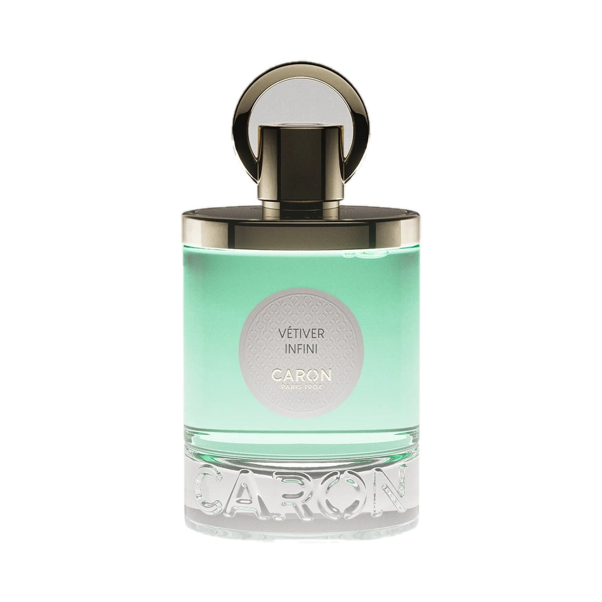 Vétiver Infini - Eau de parfum de Caron, flacon sur fond blanc