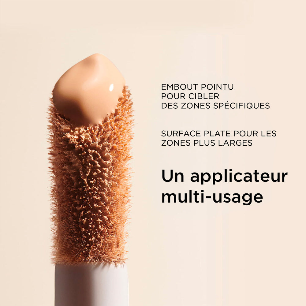 Applicateur multi-usage du correcteur Skin Illusion : embout pointu et surface plate