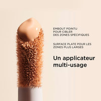 Applicateur multi-usage du correcteur Skin Illusion : embout pointu et surface plate