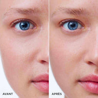 Avant et après le gel sourcils Clarins Wonder Sculpt Brow Gel Clear