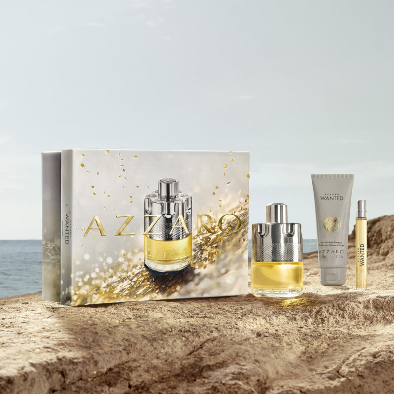 Azzaro WANTED Coffret Eau de Toilette 100ml + 10ml + Gel douche 75ml