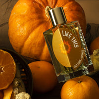 Etat Libre d’Orange Like This et ses notes : mandarine, gingembre, accord potiron, immortelle, néroli, rose