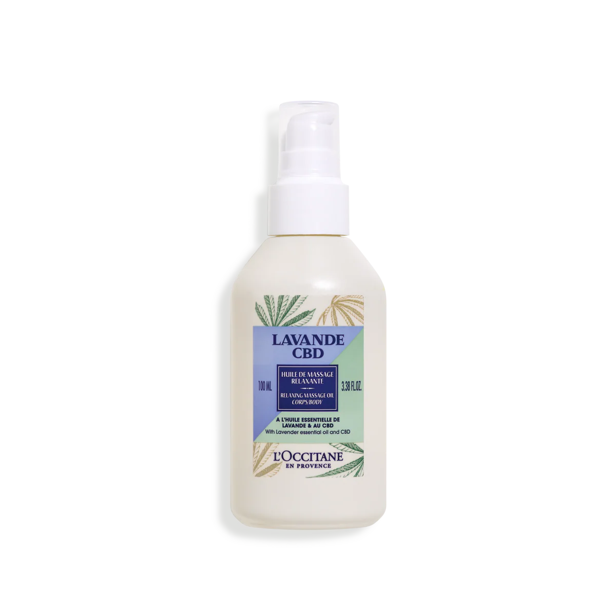 L'Occitane Lavande CBD - Huile de massage relaxante