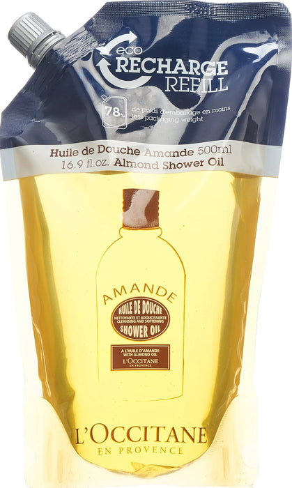 L'Occitane - Recharge Huile de douche Amande 500ml