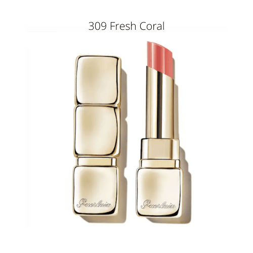 Guerlain KissKiss Shine Bloom - 309 Fresh Coral -Parfumerie Olara-1