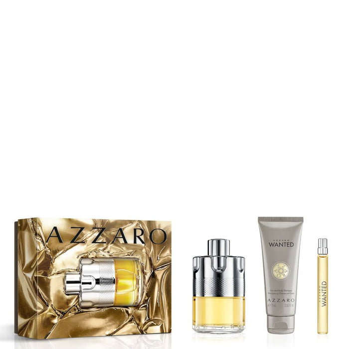 Azzaro WANTED Coffret Eau de Toilette 100ml + 10ml + Gel douche 75ml