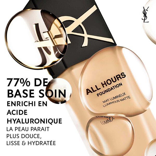 YSL All Hours 24H Luminous Matte Foundation - Alta copertura 25 ml