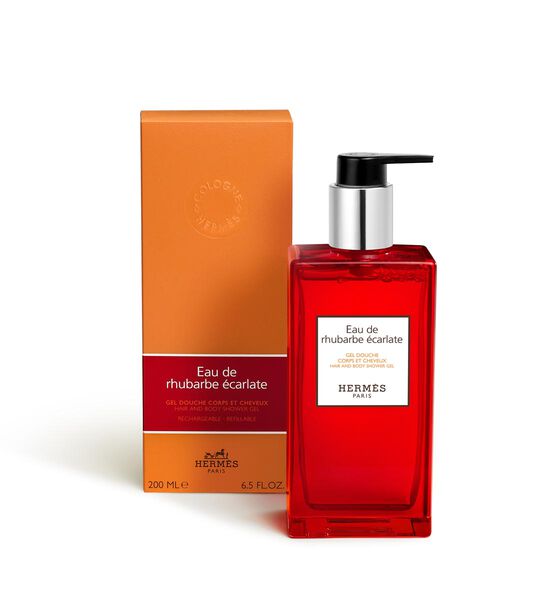Hermès Eau de Rhubarbe Écarlate - Douchegel voor lichaam en haar 200 ml